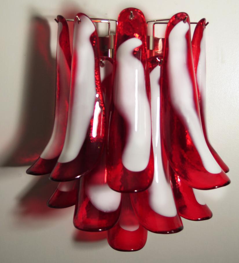 Metallo Set di quattro lampade italiane a petalo di Murano in vendita