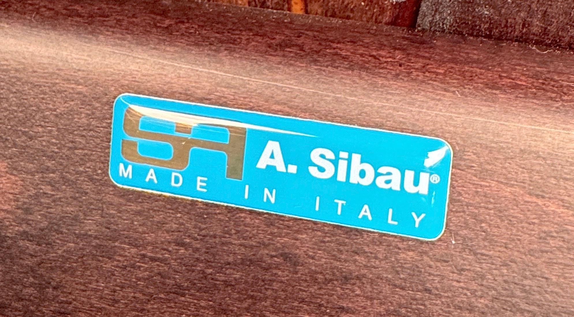 Satz von vier italienischen skulpturalen Esszimmerstühlen von A. Sibau im Angebot 7