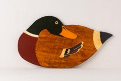 Set of Four Italian Wood Silhouettes with Ducks ( for Backrest of Chairs?)