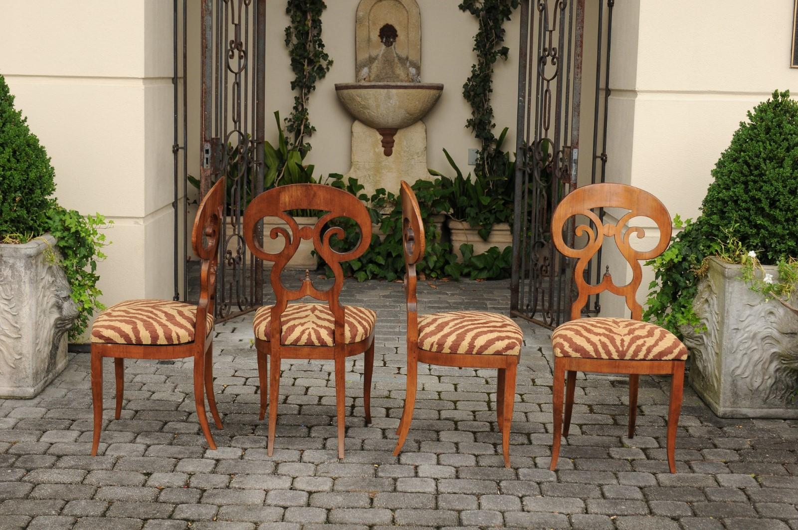 animal print dining room chairs