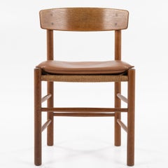 Set of four J 39 - Dining chairs in patinated oak by Børge Mogensen