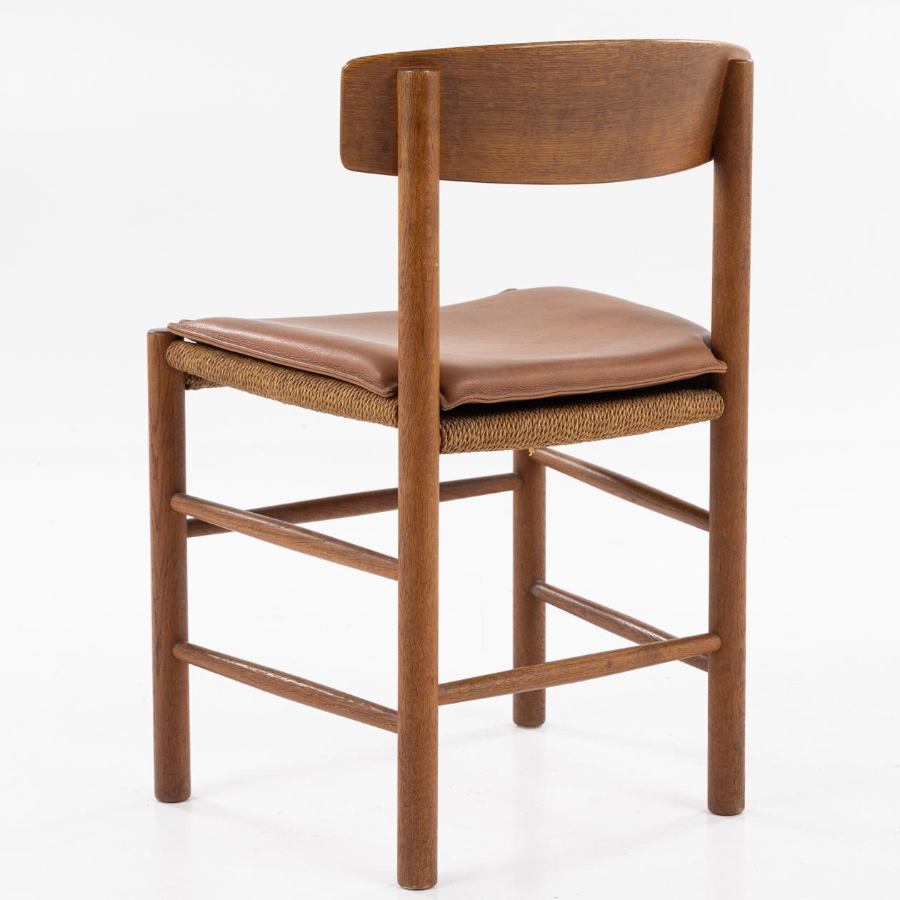 Danish Set of four J 39 - Dining chairs in patinated oak by Børge Mogensen