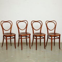 Set of Four J & J. Khon Chairs, circa 1900