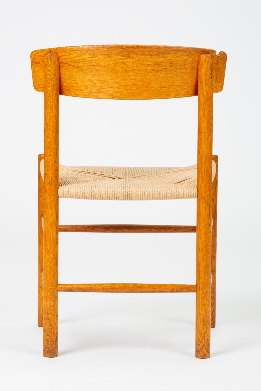 Set of Four J39 Oak Dining Chairs by Børge Mogensen for FDB Møbler 2