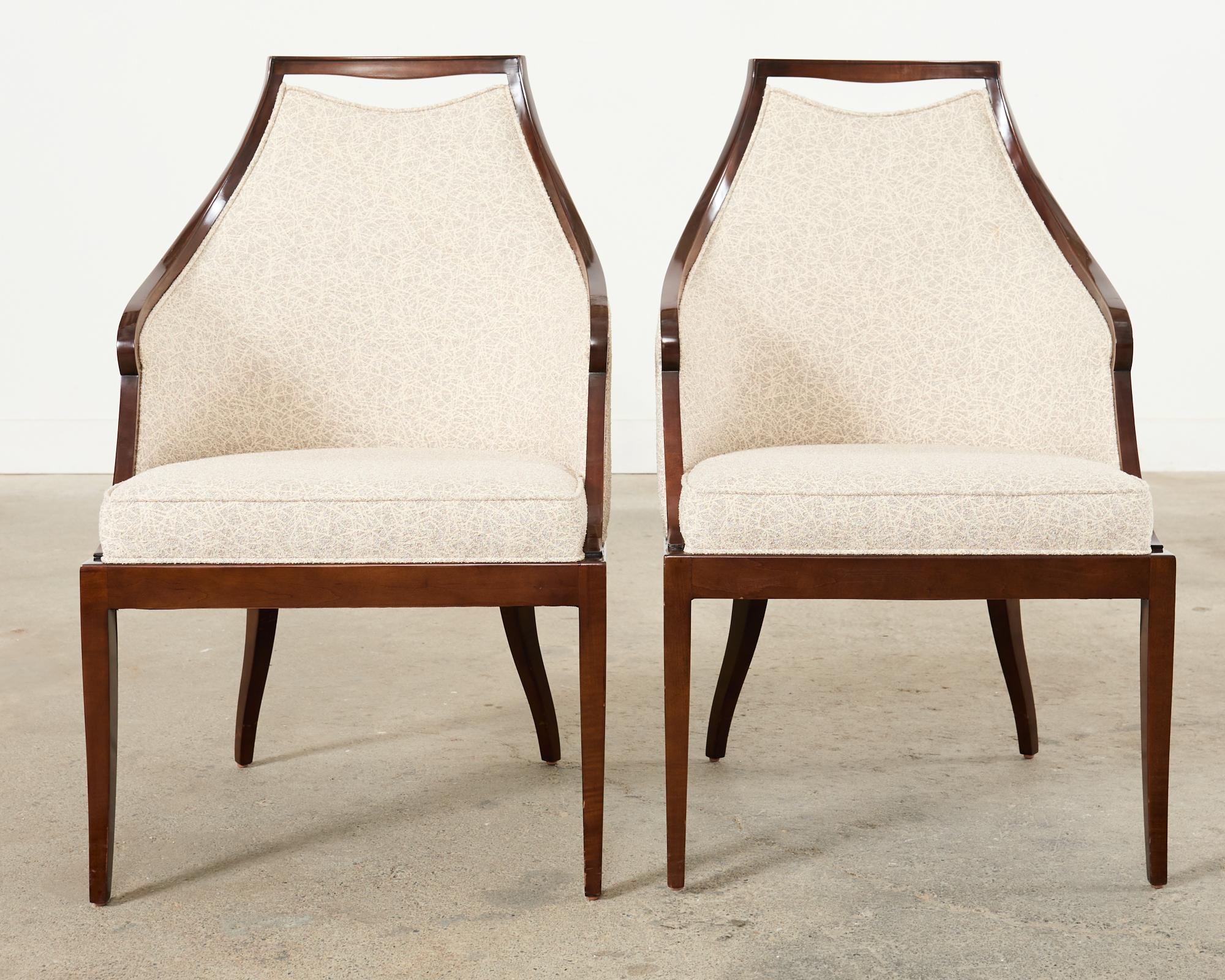 American Set of Four Jacques Garcia for Baker Malmaison Dining Chairs