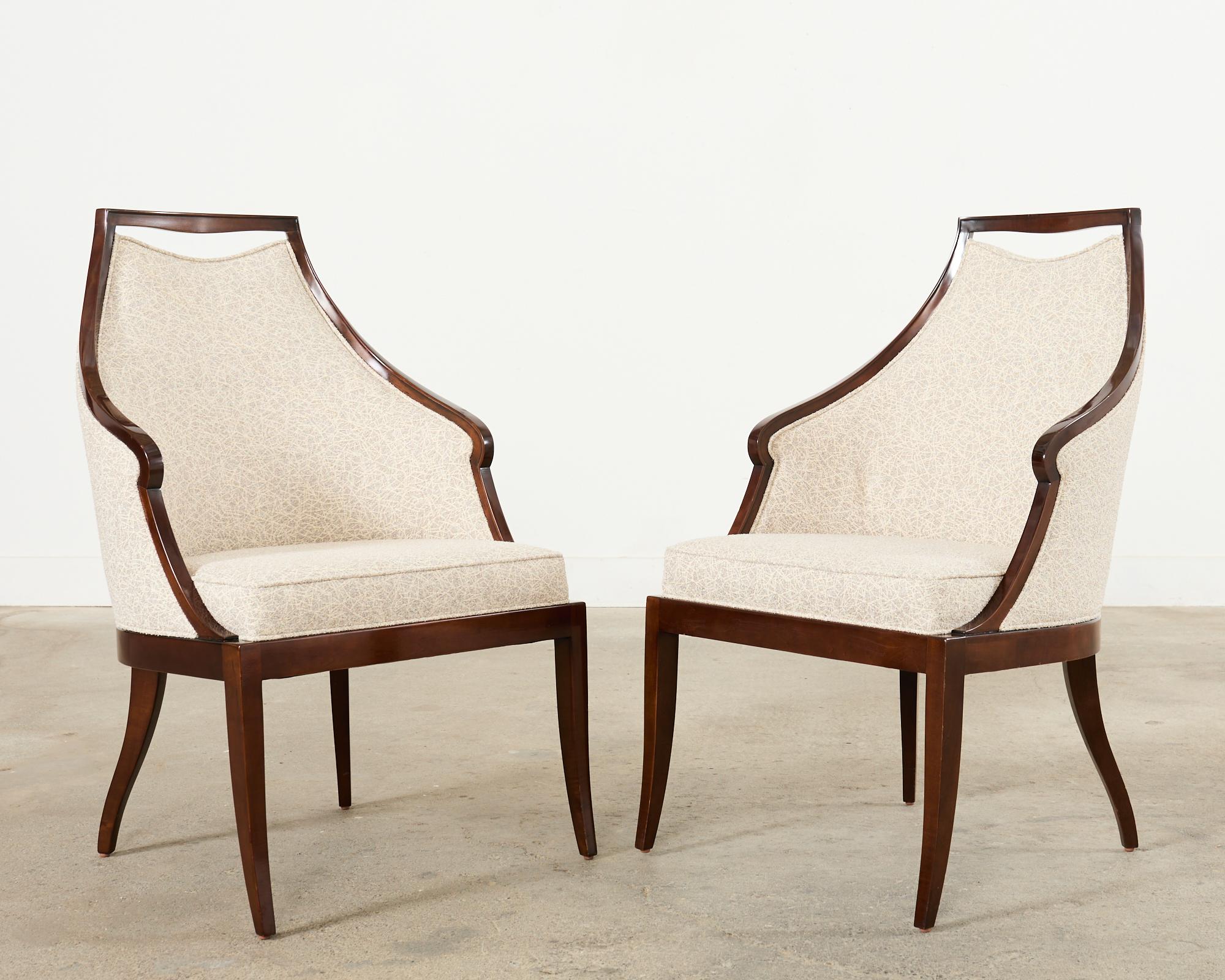 Contemporary Set of Four Jacques Garcia for Baker Malmaison Dining Chairs
