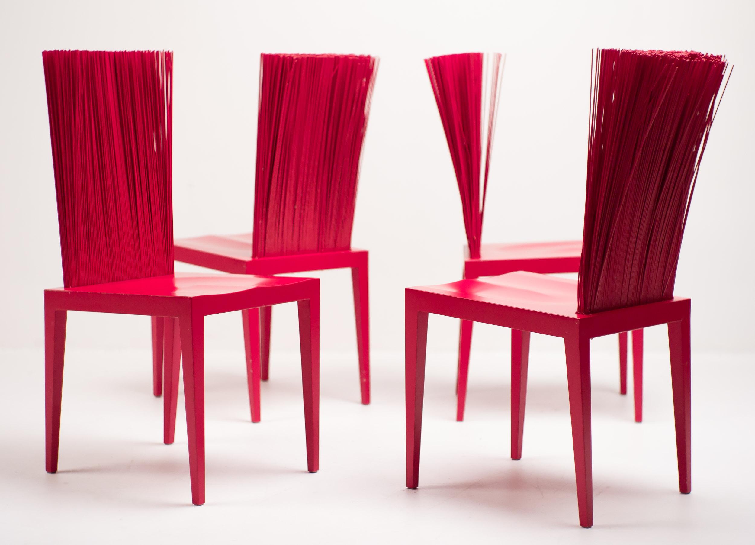 Steel Set of Four Jenette Chairs by the Campana Brothers for Edra
