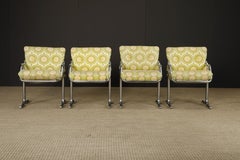 Set of Four Jerry Johnson 'Arcadia' Chrome Sling Chairs for Landes, 1970s