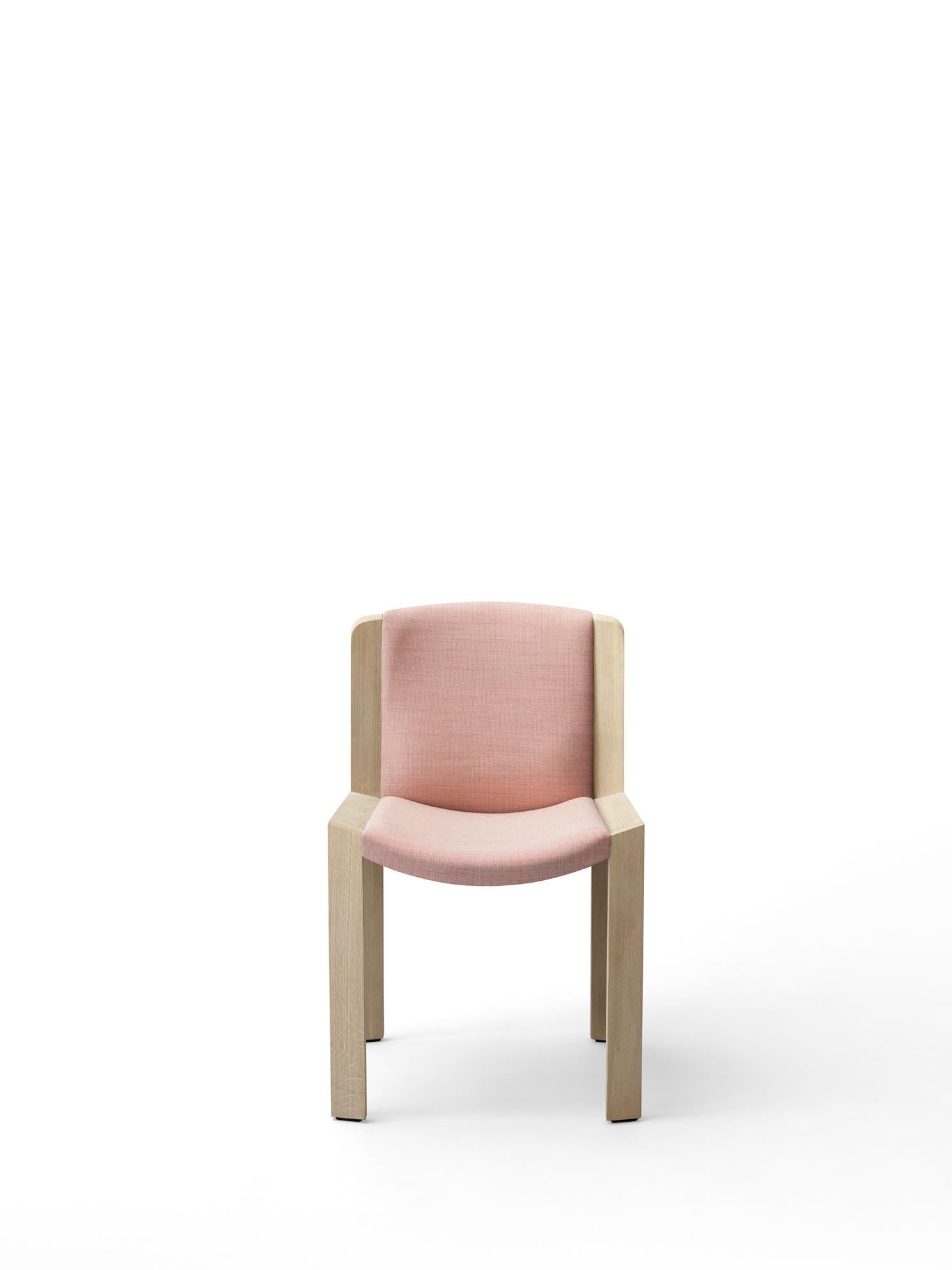 Danish Set of Four Joe Colombo 'Chair 300' Wood and Kvadrat Fabric by Karakter