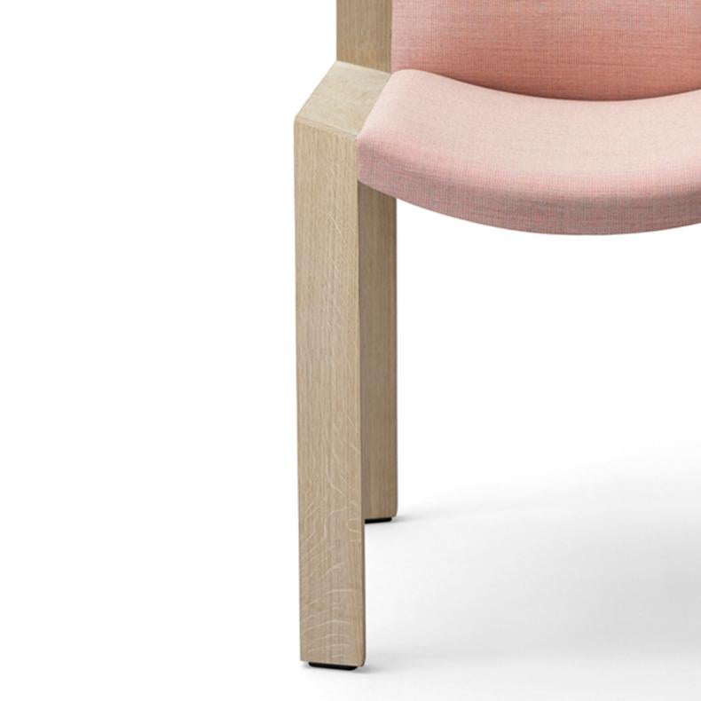 Contemporary Set of Four Joe Colombo 'Chair 300' Wood and Kvadrat Fabric by Karakter