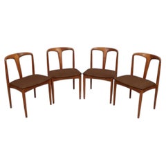 Set of four Johannes Andersen Danish teak dining chairs