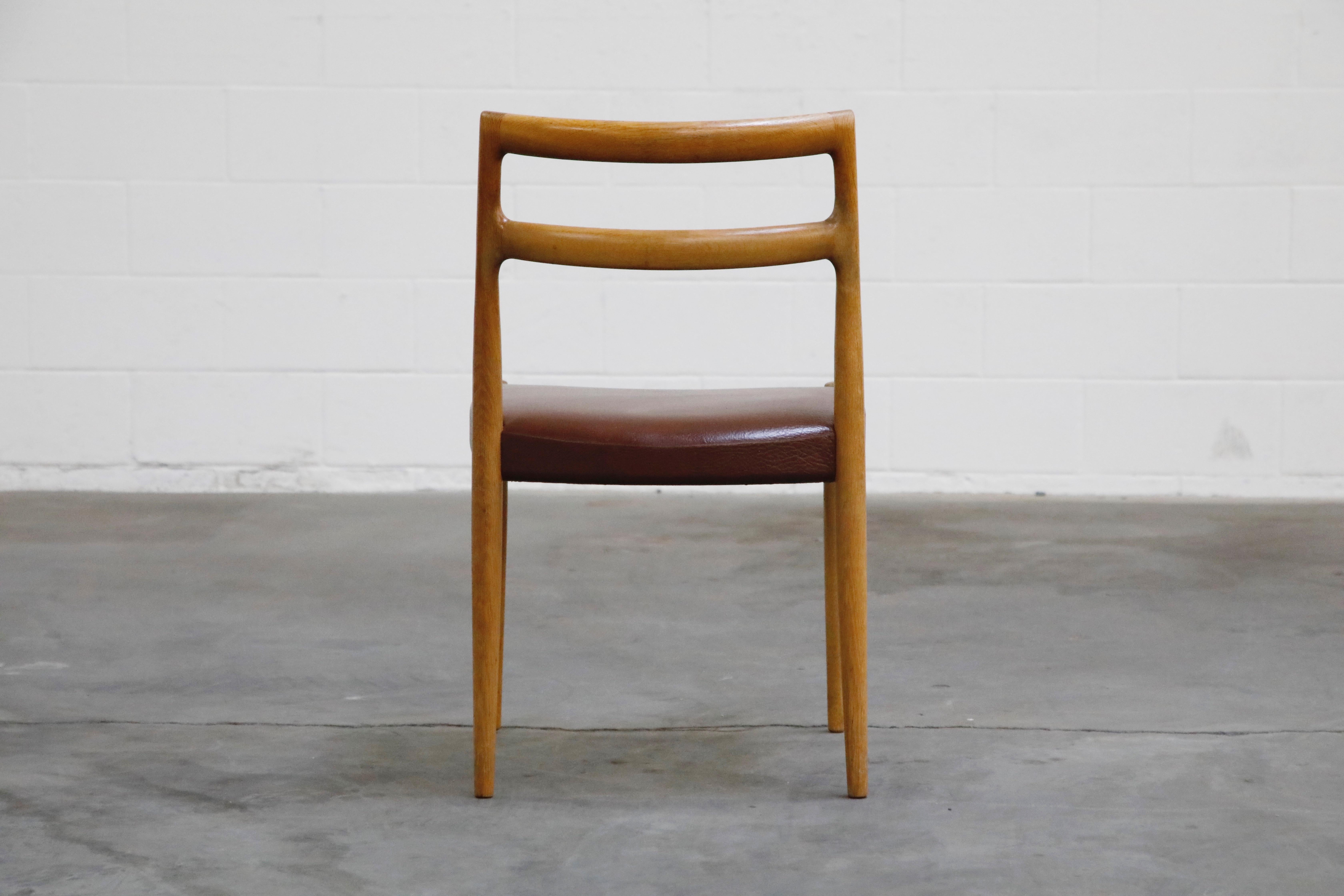Set of Four Johannes Andersen for Uldum Møbelfabrik Danish Modern Dining Chairs 1