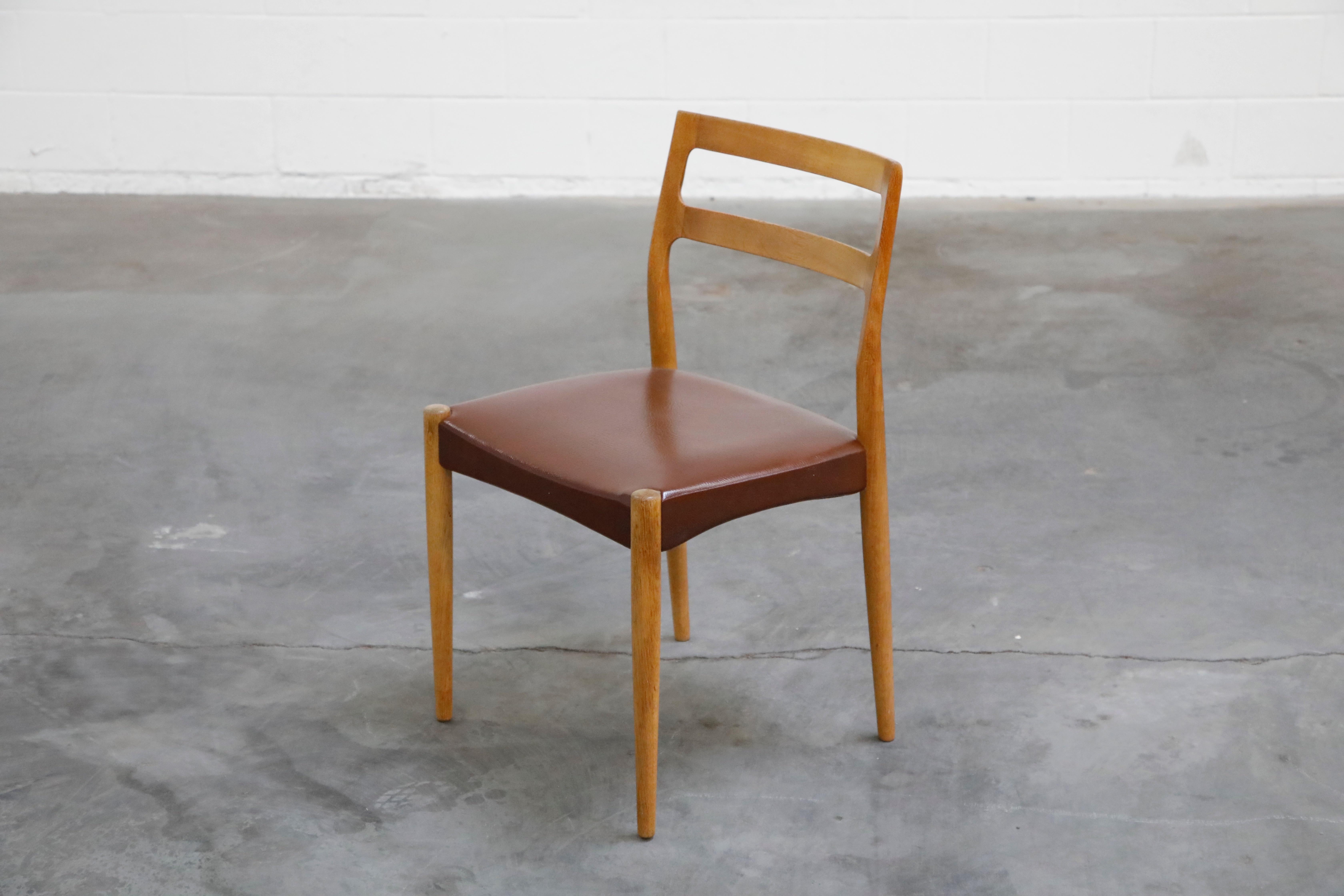 Set of Four Johannes Andersen for Uldum Møbelfabrik Danish Modern Dining Chairs 2