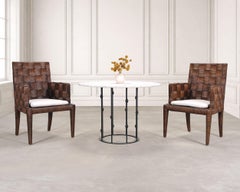 Set of Four John Hutton for Donghia Block Island Cane Armchairs