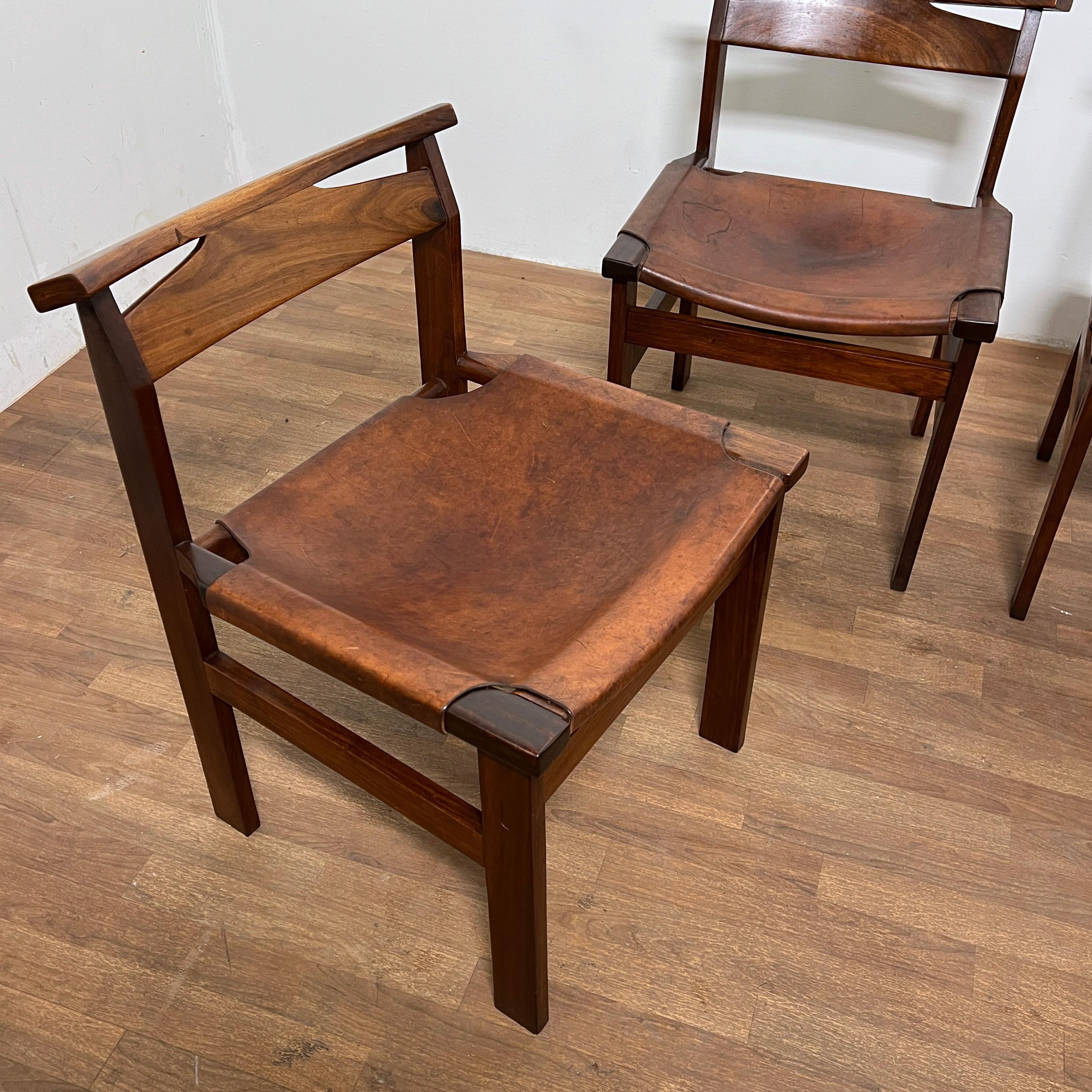 Set of Four John Tabraham for Kallenbach Dining Chairs, South Africa Ca. 1960s 1