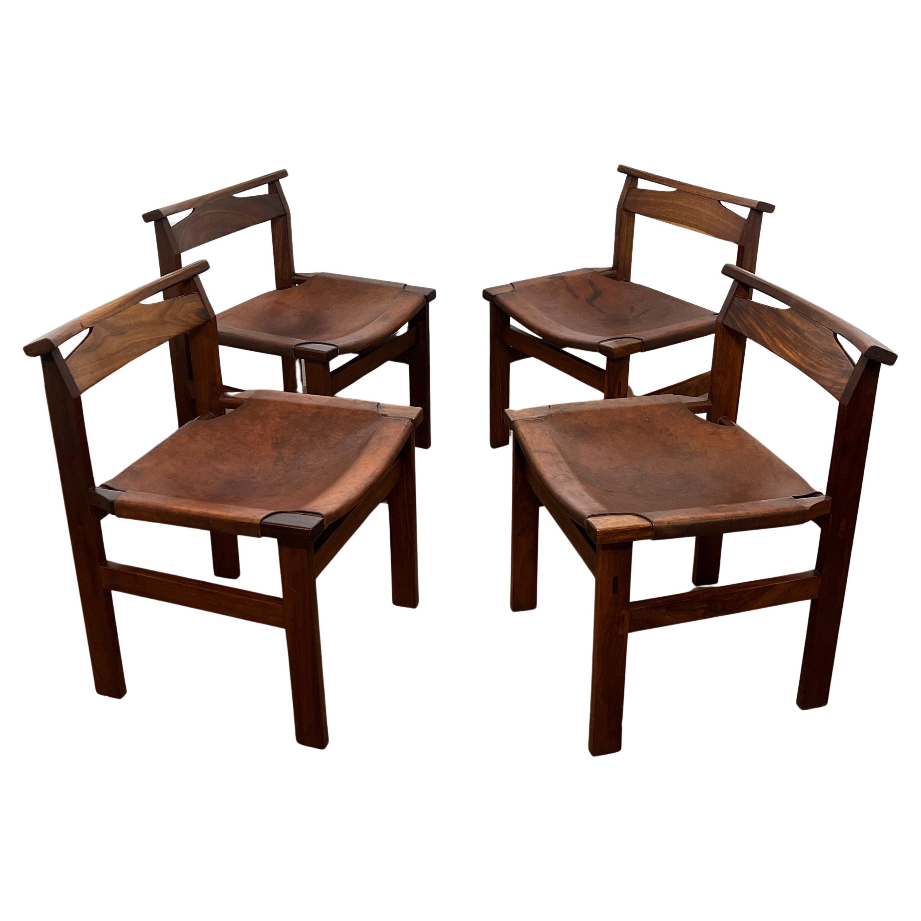 Set of Four John Tabraham for Kallenbach Dining Chairs, South Africa Ca. 1960s For Sale