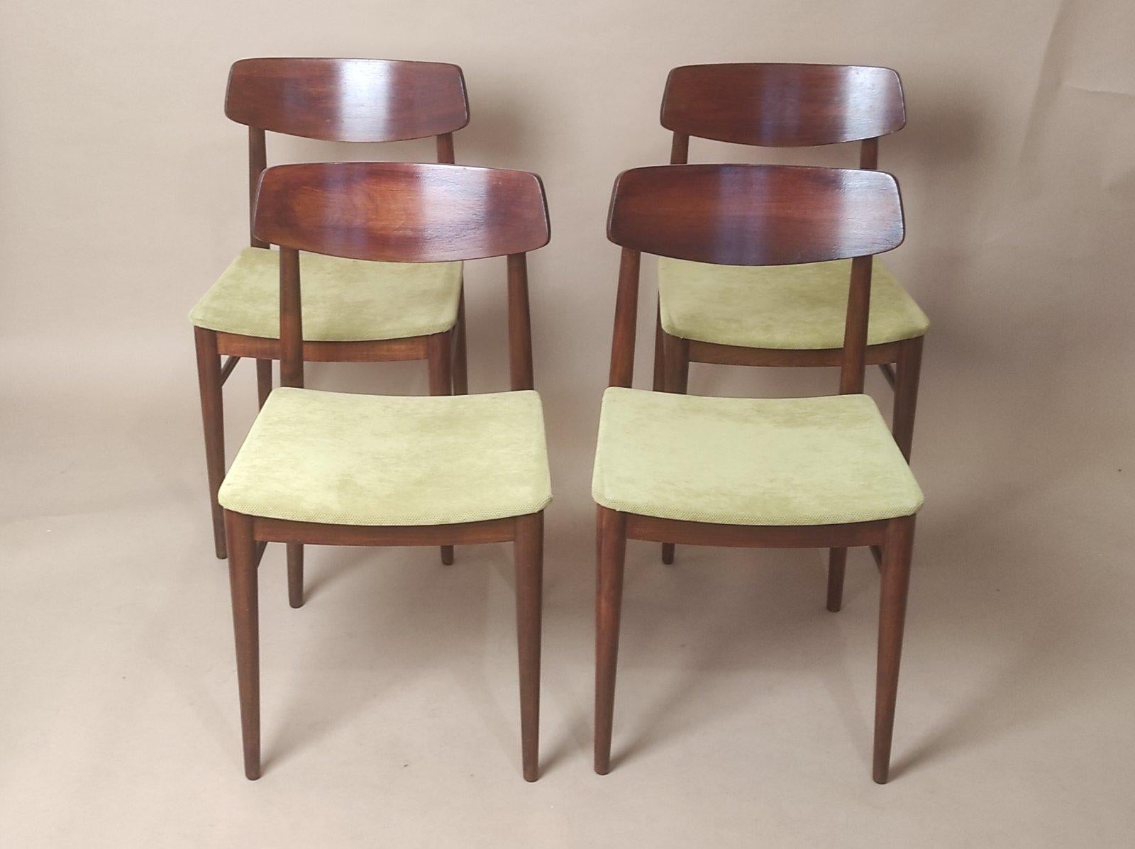 Set di quattro sedie Josef Frank per Wiesner-Hager Austria anni '50