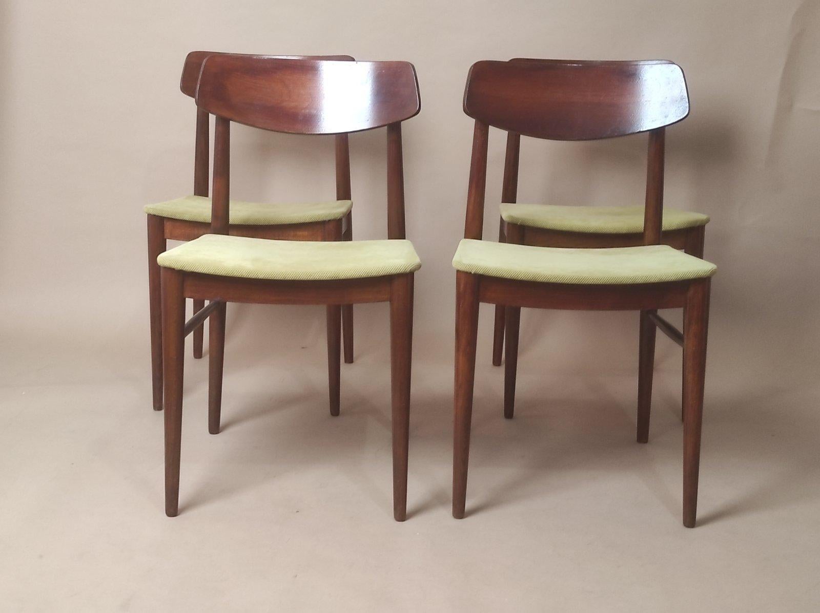 Mid-Century moderno Set di quattro sedie Josef Frank per Wiesner-Hager anni '50 in vendita