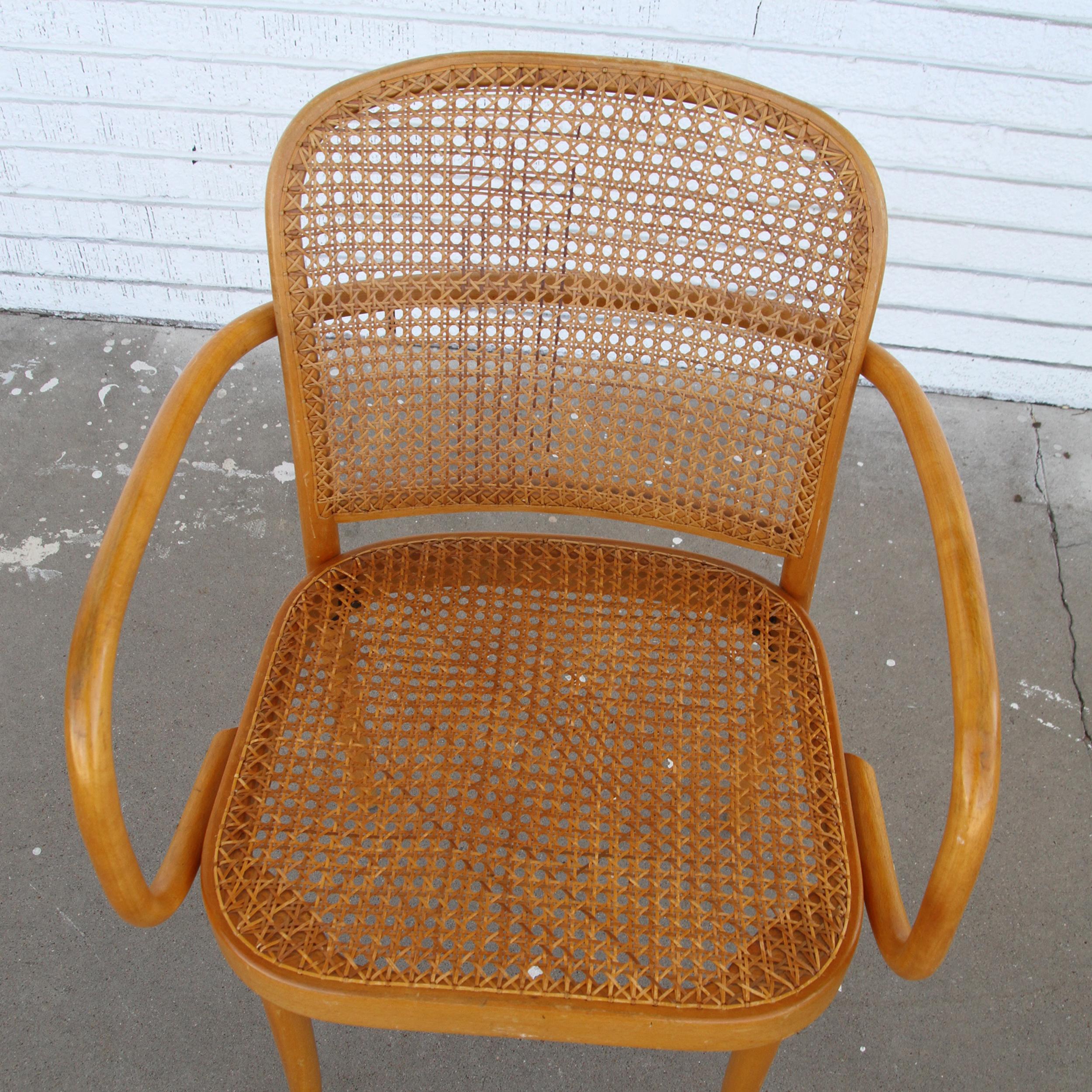 Set of Four Josef Frank/Hoffman Bentwood Prague 811 Chairs 6