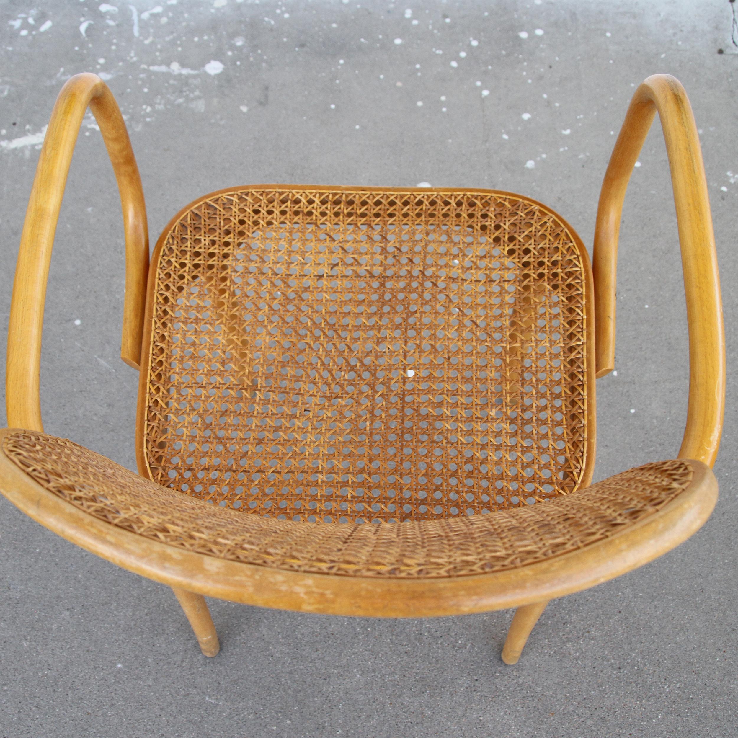 Set of Four Josef Frank/Hoffman Bentwood Prague 811 Chairs 7