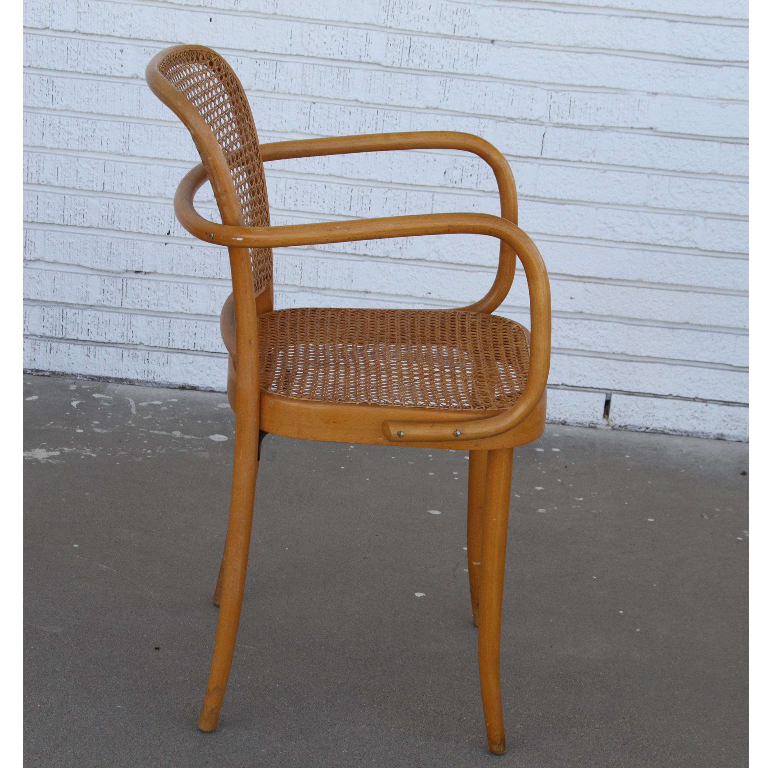 Set of Four Josef Frank/Hoffman Bentwood Prague 811 Chairs 9
