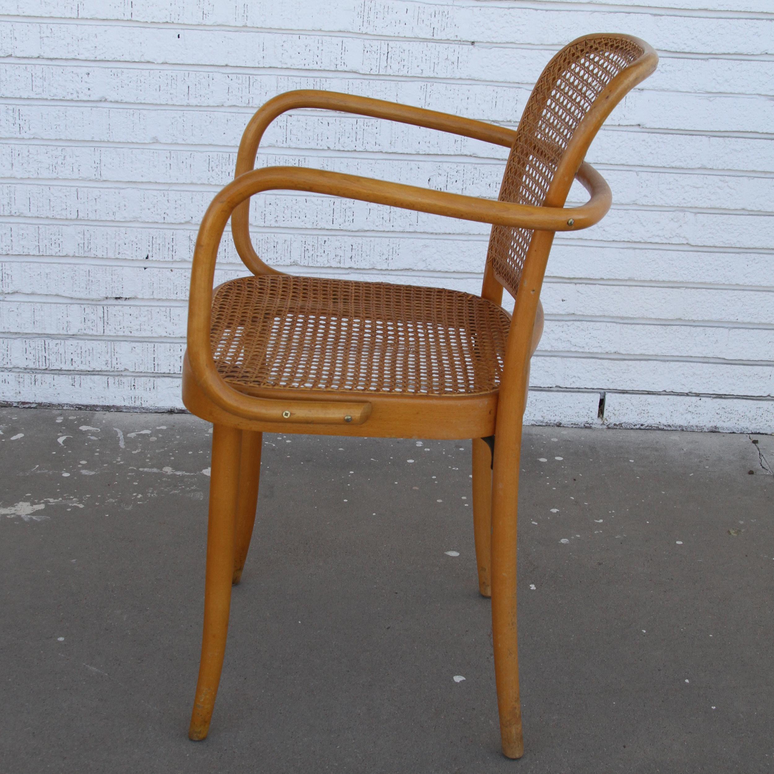 Polish Set of Four Josef Frank/Hoffman Bentwood Prague 811 Chairs