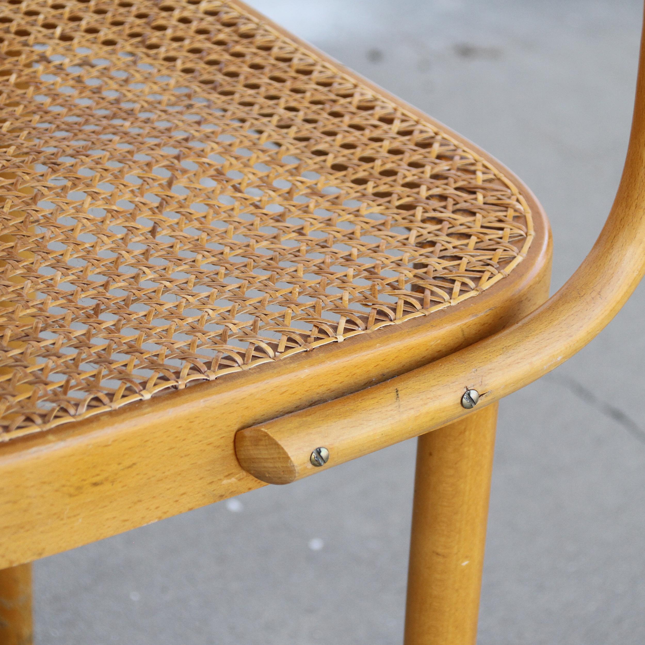 Mid-20th Century Set of Four Josef Frank/Hoffman Bentwood Prague 811 Chairs