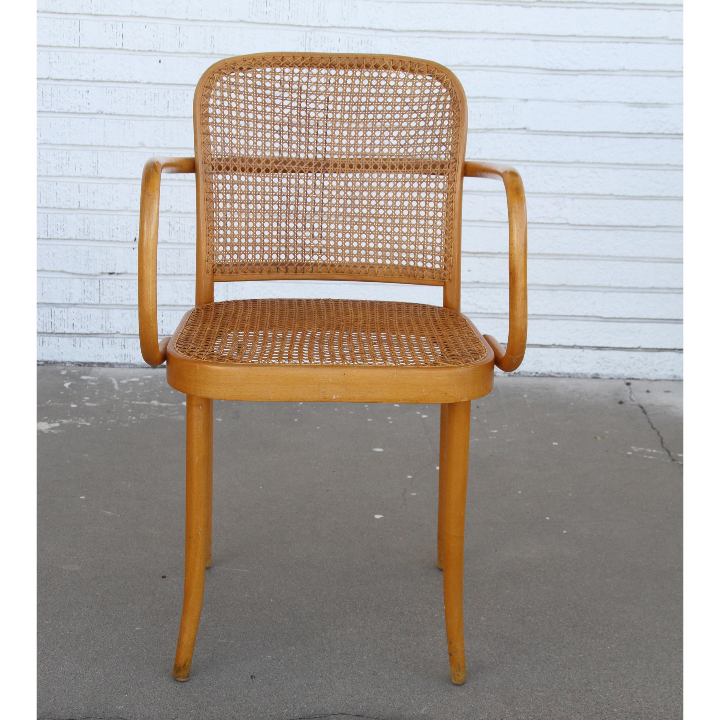 Set of Four Josef Frank/Hoffman Bentwood Prague 811 Chairs 1