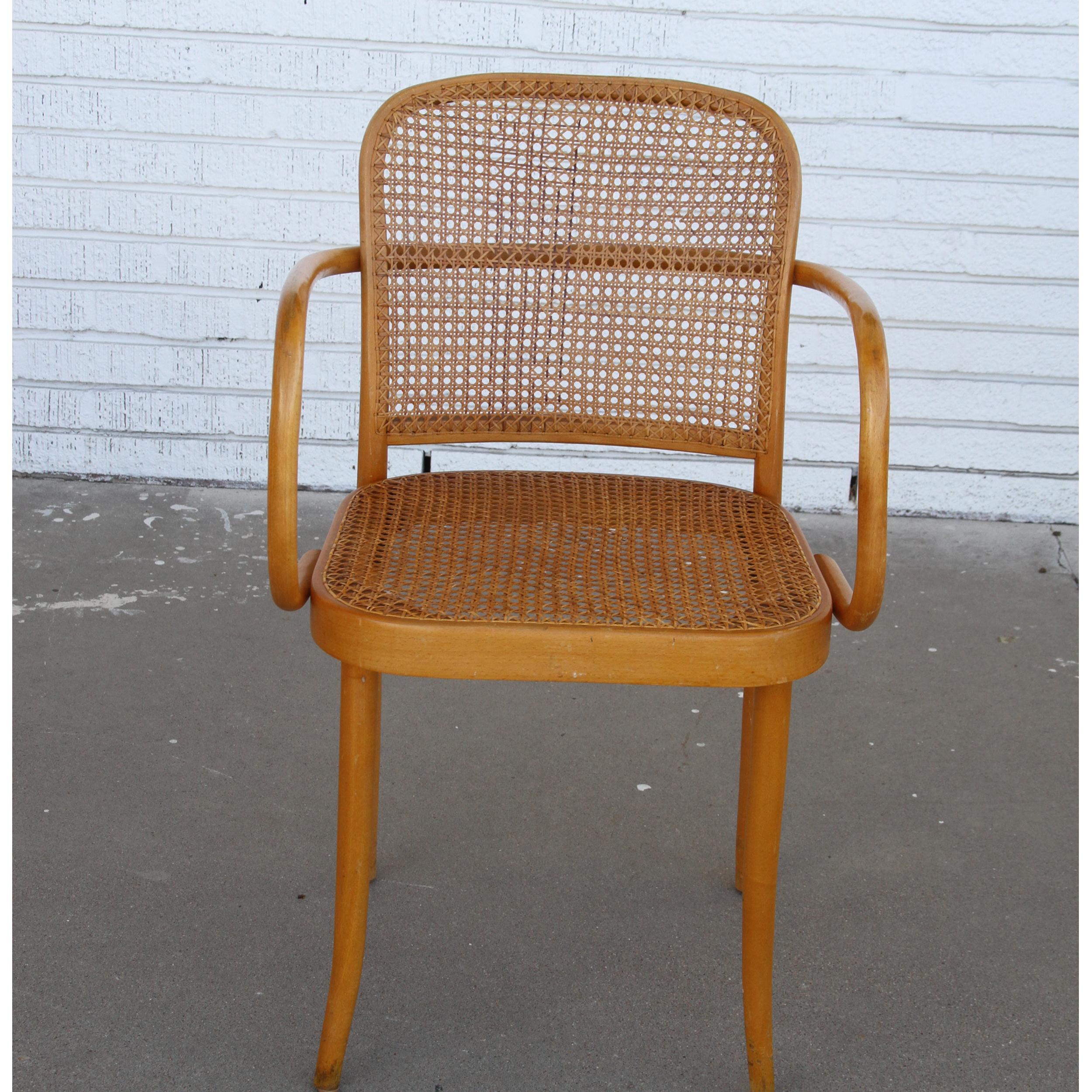 Set of Four Josef Frank/Hoffman Bentwood Prague 811 Chairs 2