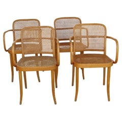 Set of Four Josef Frank/Hoffman Bentwood Prague 811 Chairs