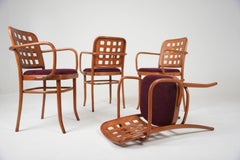 Set Of Four Josef Hoffmann Prague 811 Chair Made by STOL Kamnik 1960s