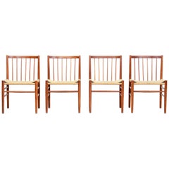 Set of Four Jørgen Baekmark Model J80 Dining Chairs for FDB Møbler, 1960s