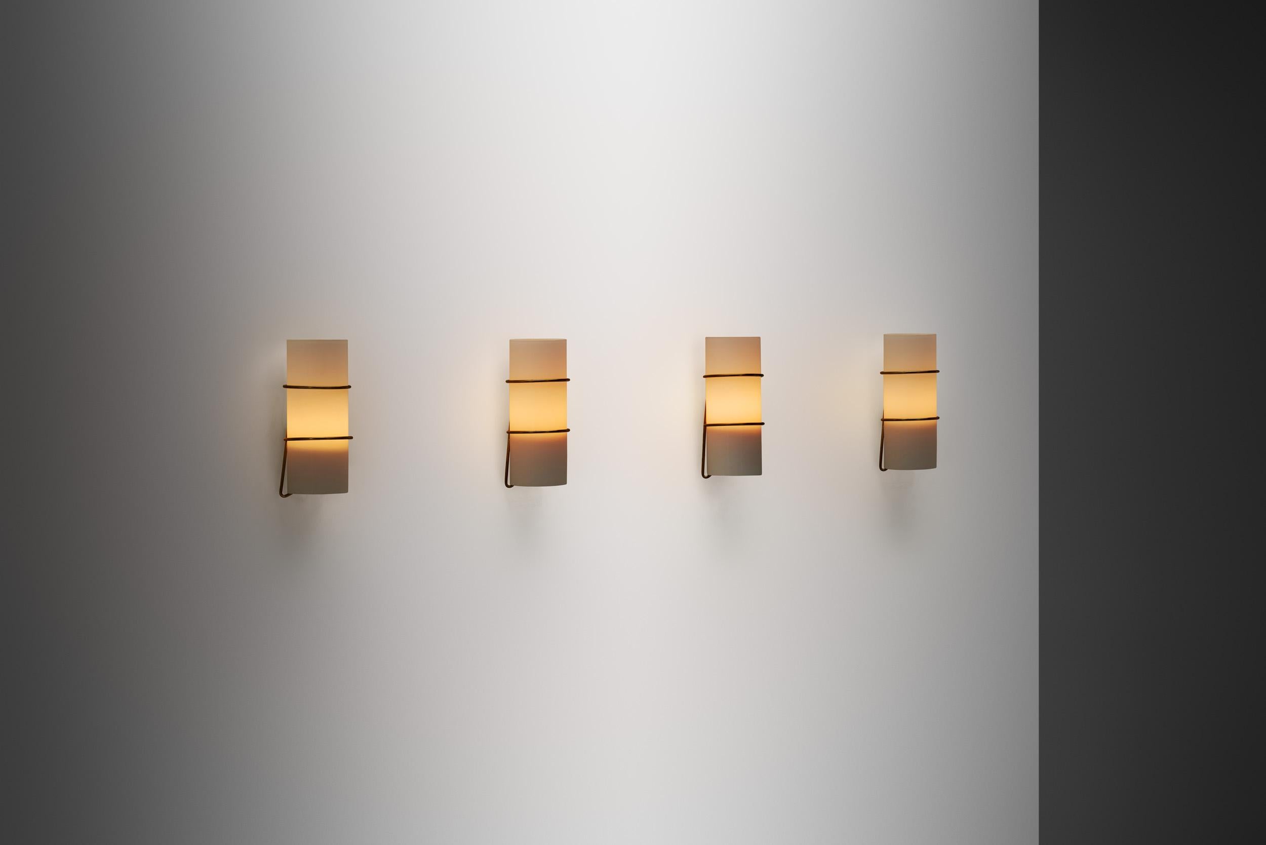 Finlandese Set di quattro lampade da parete 