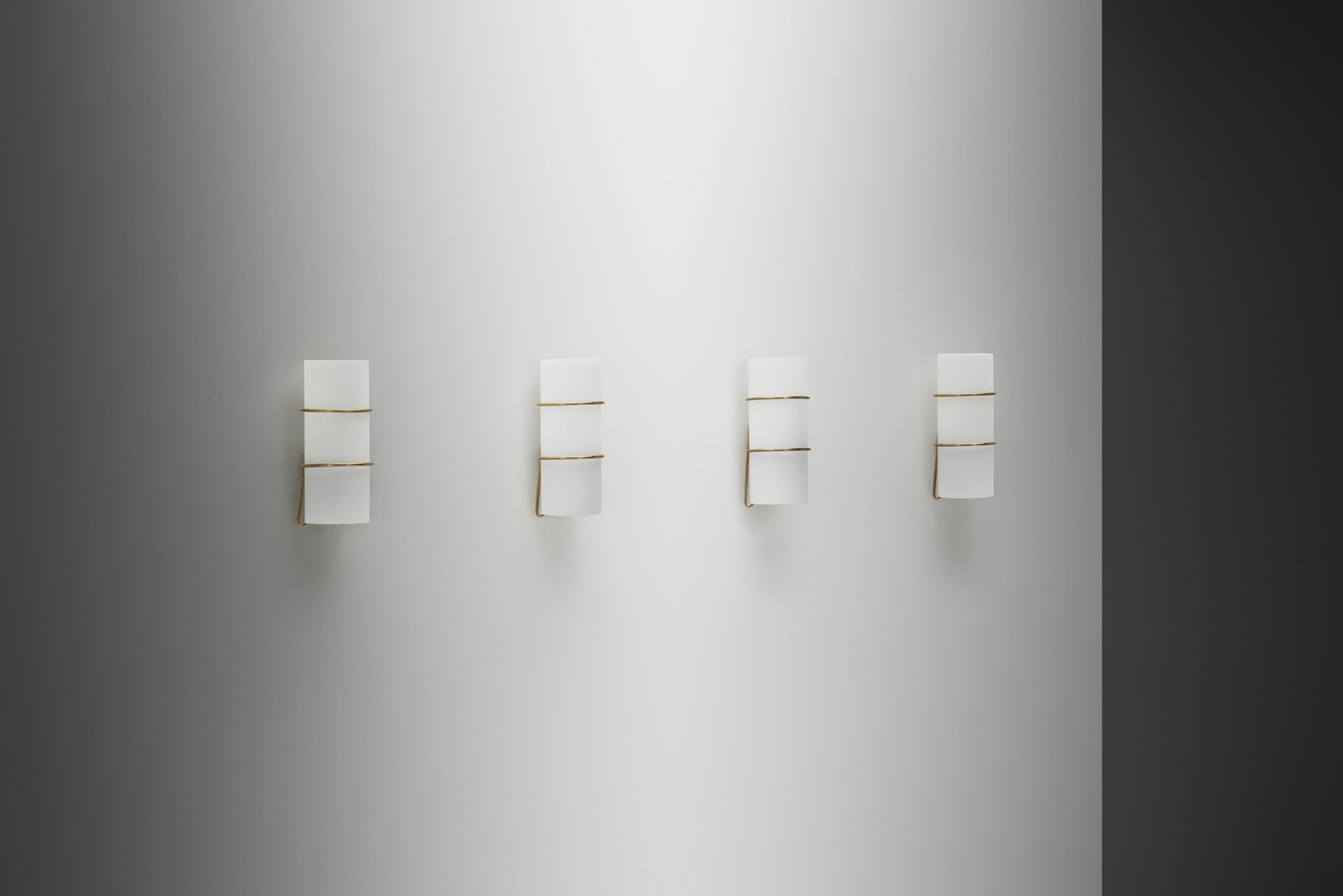 Set di quattro lampade da parete 