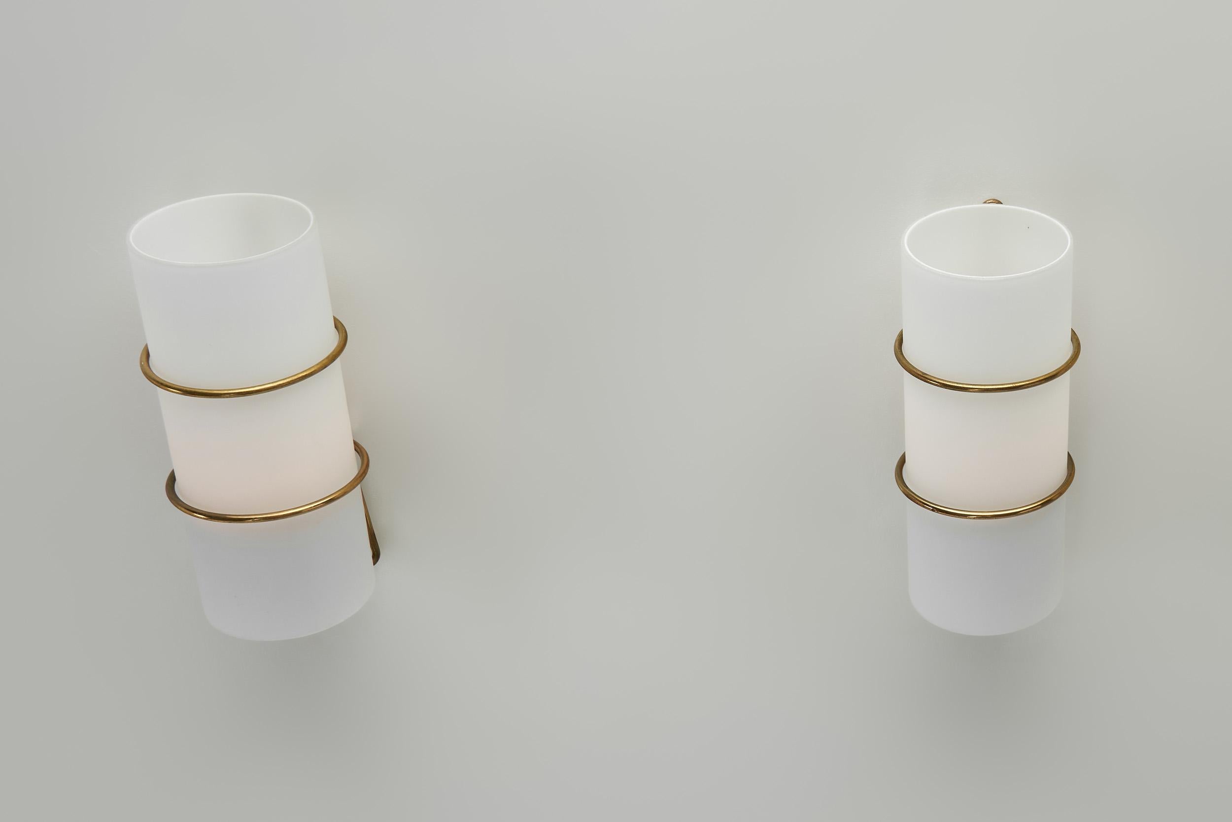 Set di quattro lampade da parete 