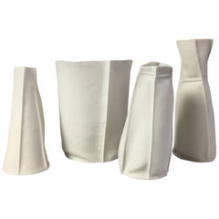 Set of Four Kawa Porcelain Pieces, in Stock