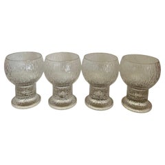 Set of Four "Kekkerit" Goblets by Timo Sarpeneva for Iittala of Finland