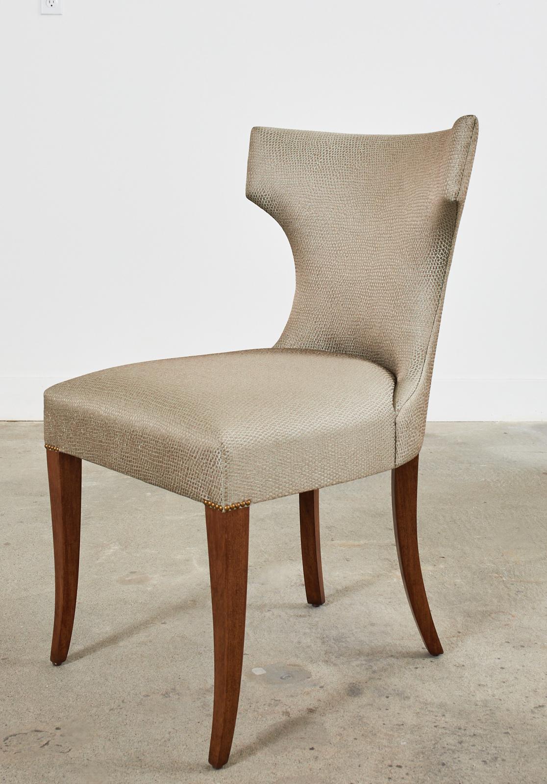 Set of Four Kerry Joyce for Dessin Fournir Luxford Dining Chairs For Sale 1