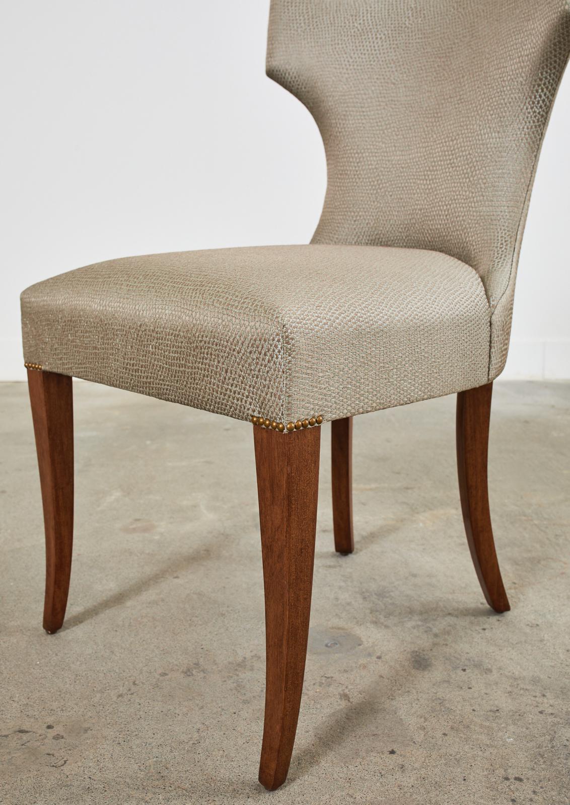 Set of Four Kerry Joyce for Dessin Fournir Luxford Dining Chairs For Sale 2
