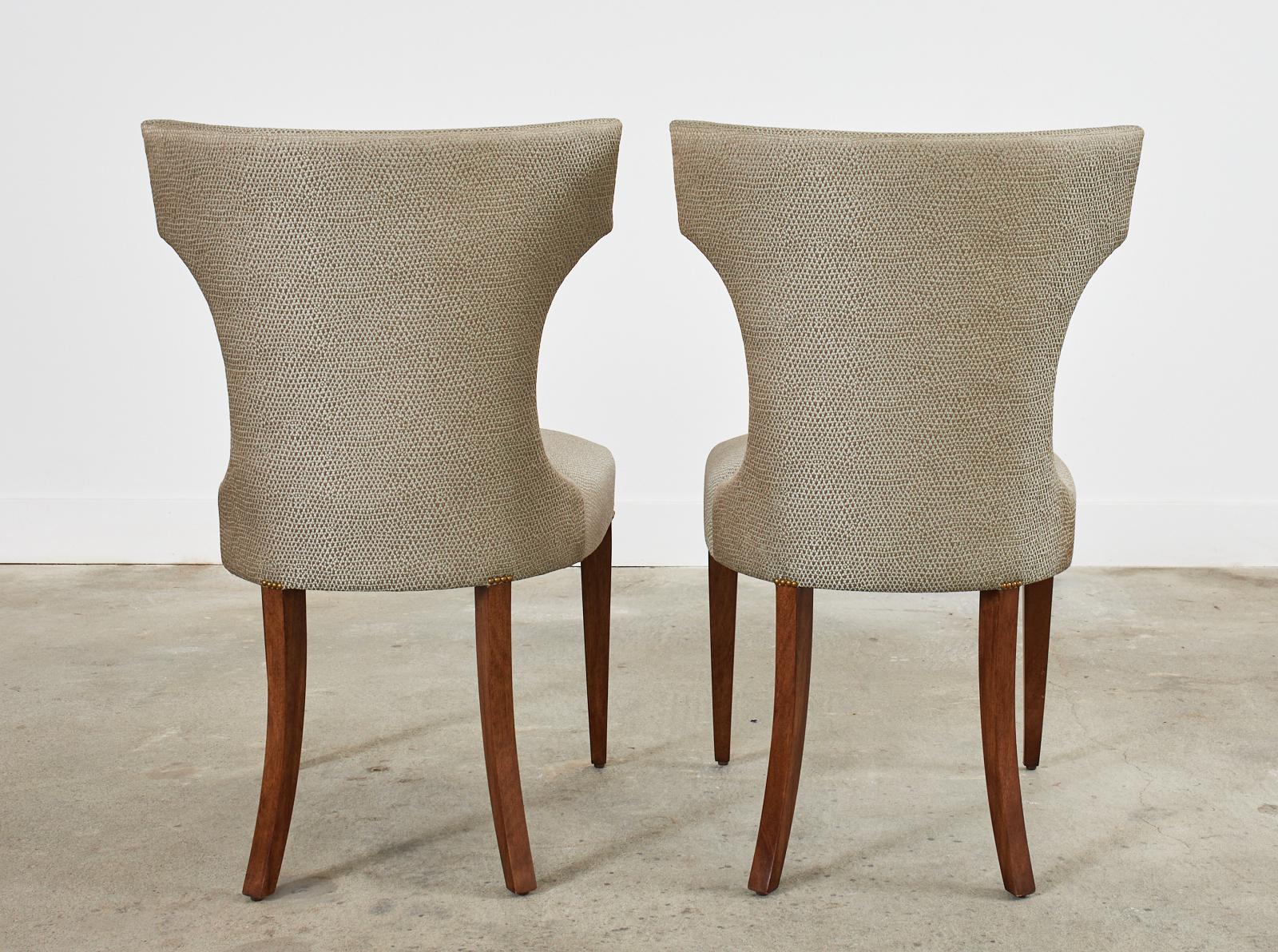 Set of Four Kerry Joyce for Dessin Fournir Luxford Dining Chairs For Sale 10
