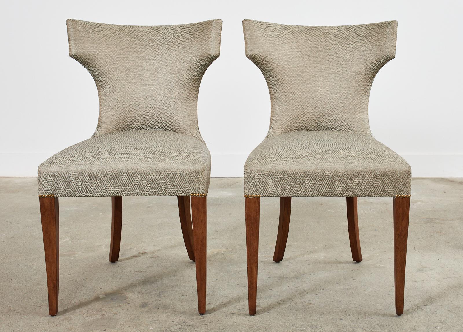 Modern Set of Four Kerry Joyce for Dessin Fournir Luxford Dining Chairs For Sale