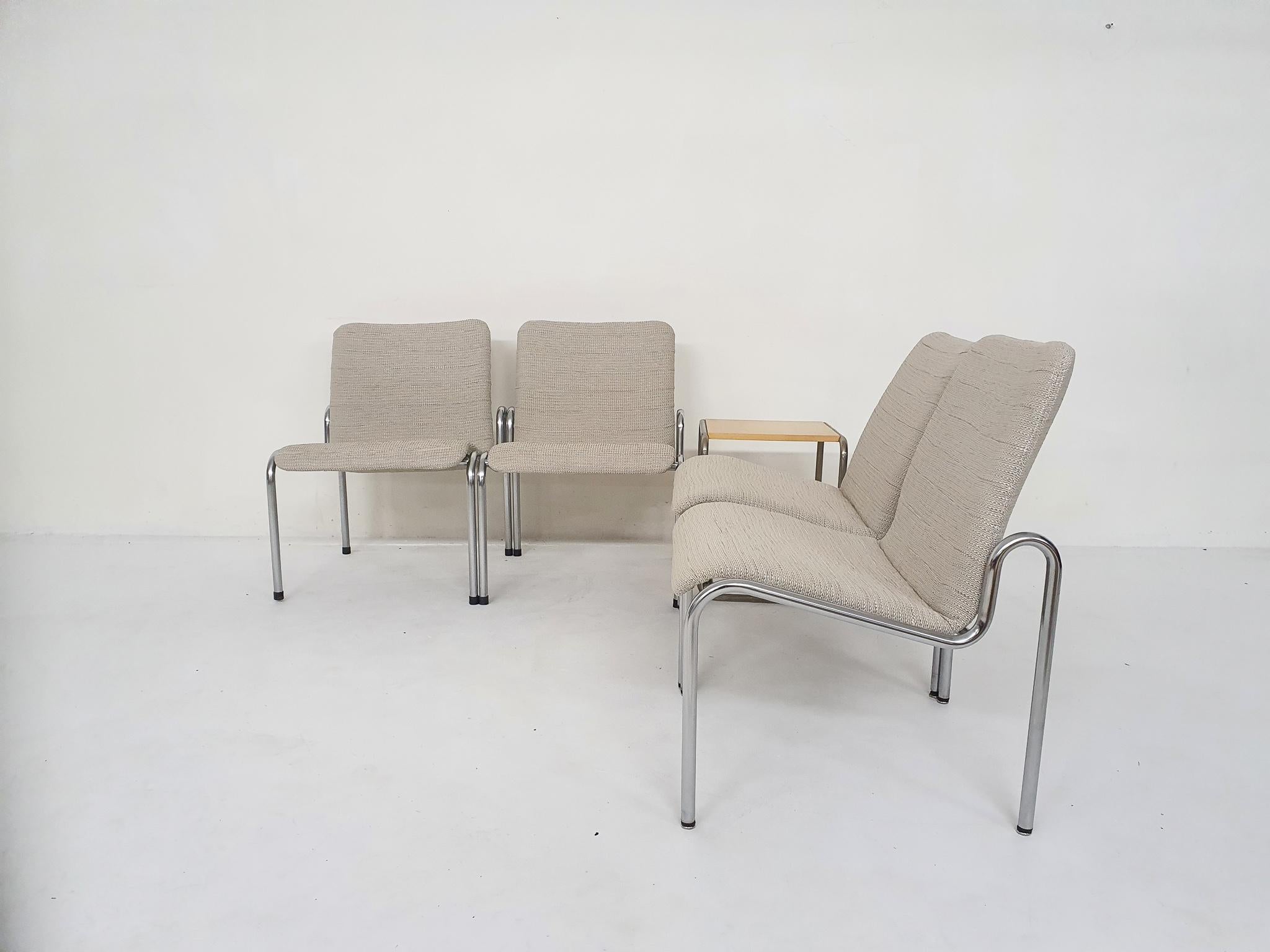 Satz von vier Kho Liang Ie für Stabin Lounge Chairs Modell 703, Holland 1960er Jahre (Mitte des 20. Jahrhunderts) im Angebot