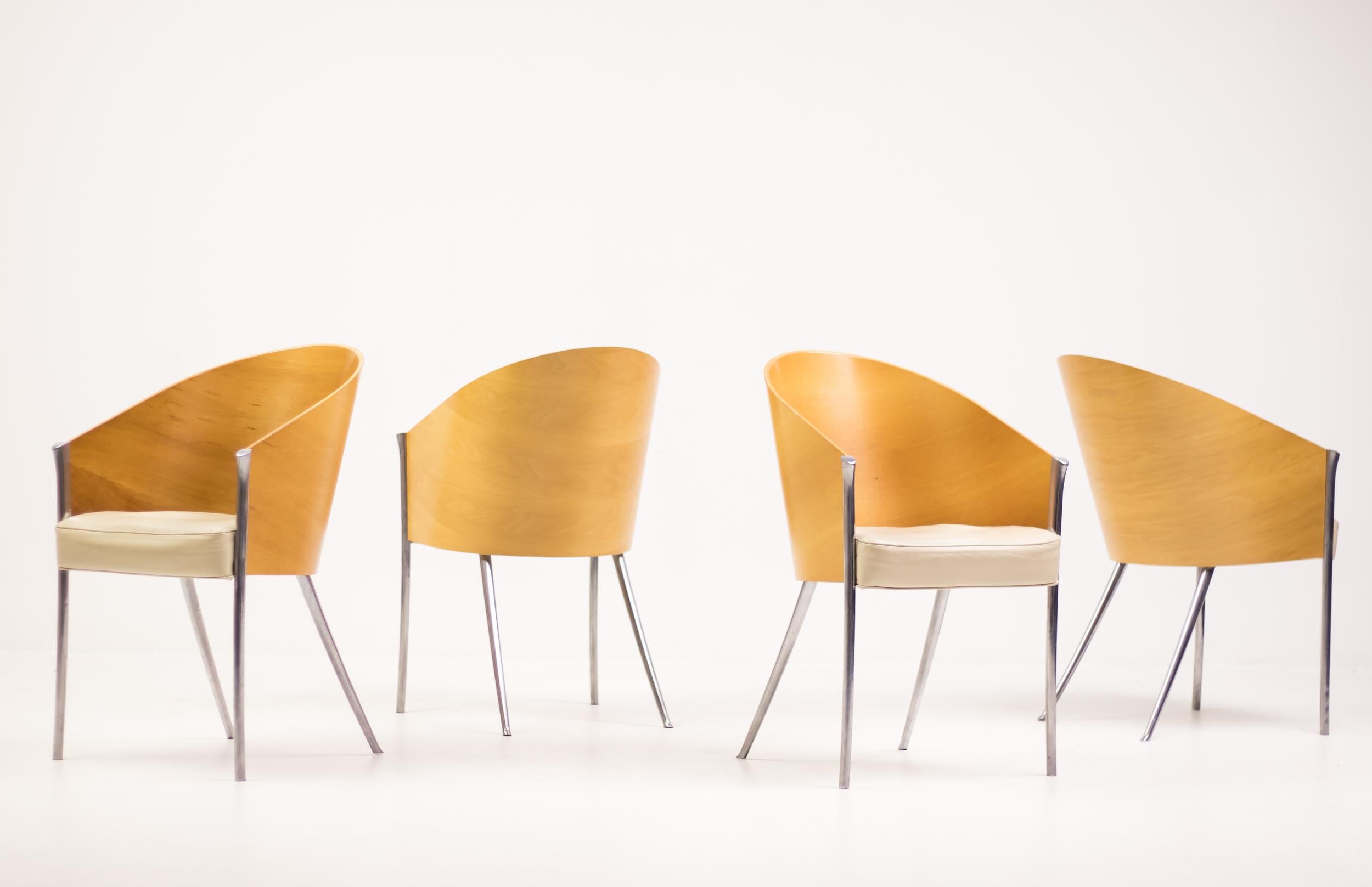 Set of Four King Costes Chairs by Philippe Starck 1