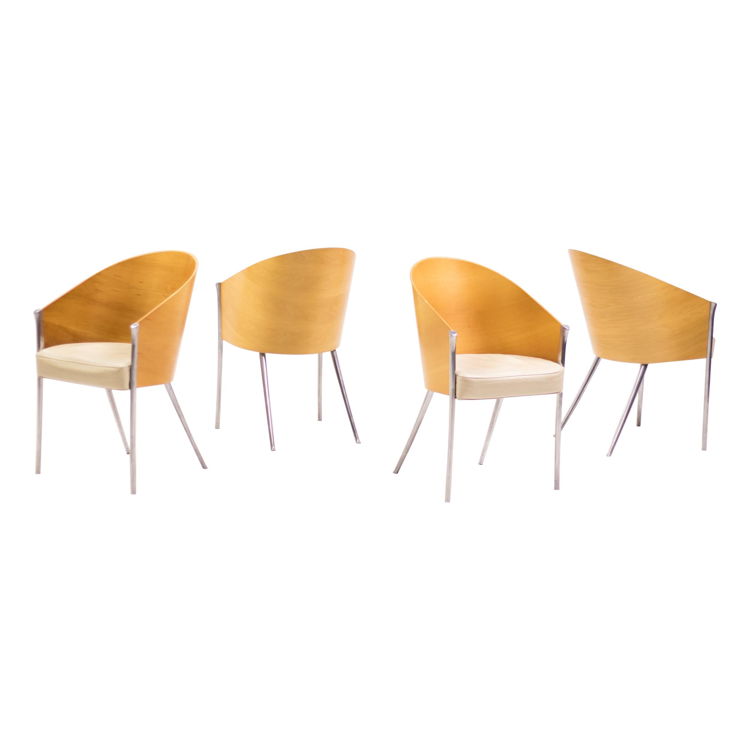 Set of Four King Costes Chairs by Philippe Starck