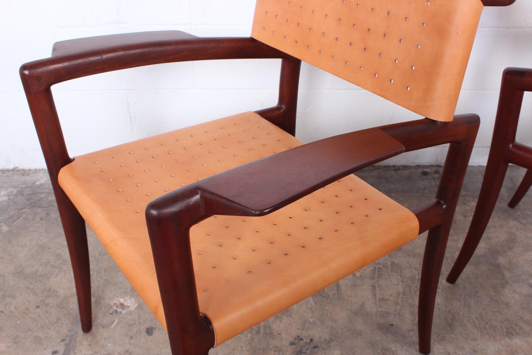 Set of Four Klismos Chairs by Charles Allen 6