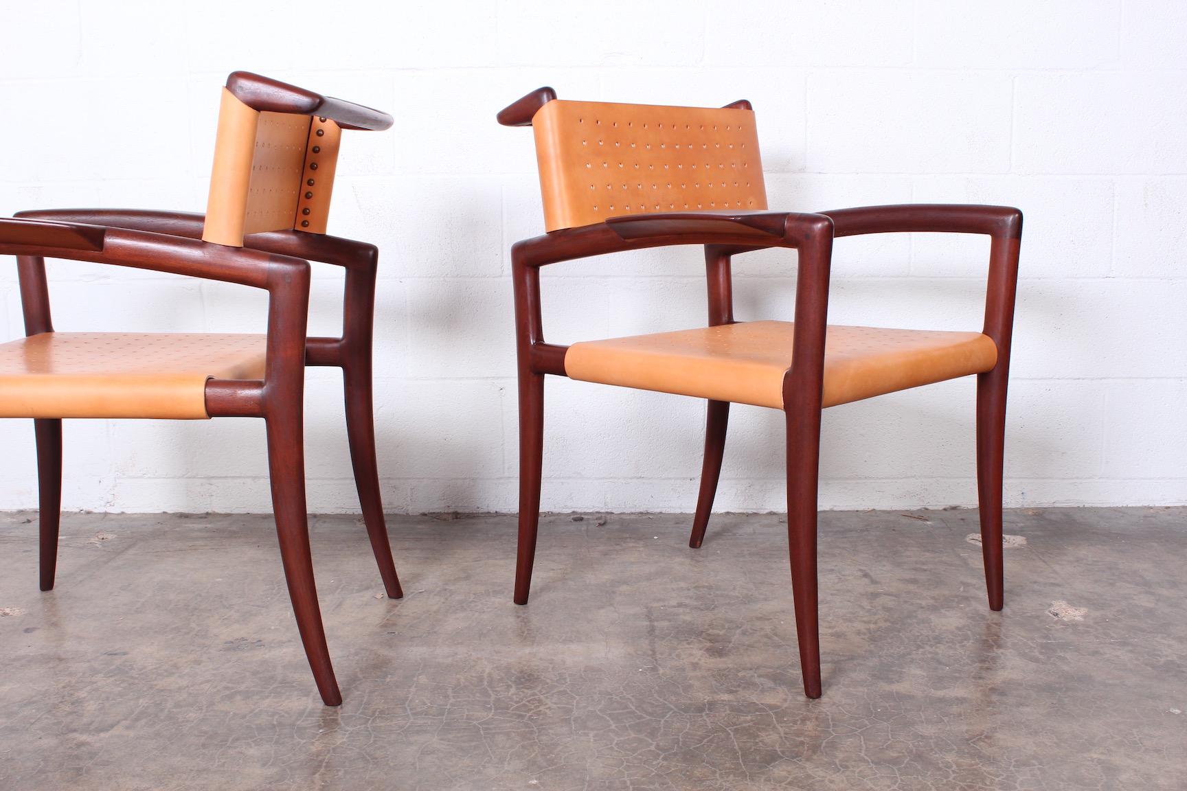 Set of Four Klismos Chairs by Charles Allen 10