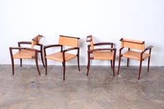 Set of Four Klismos Chairs by Charles Allen