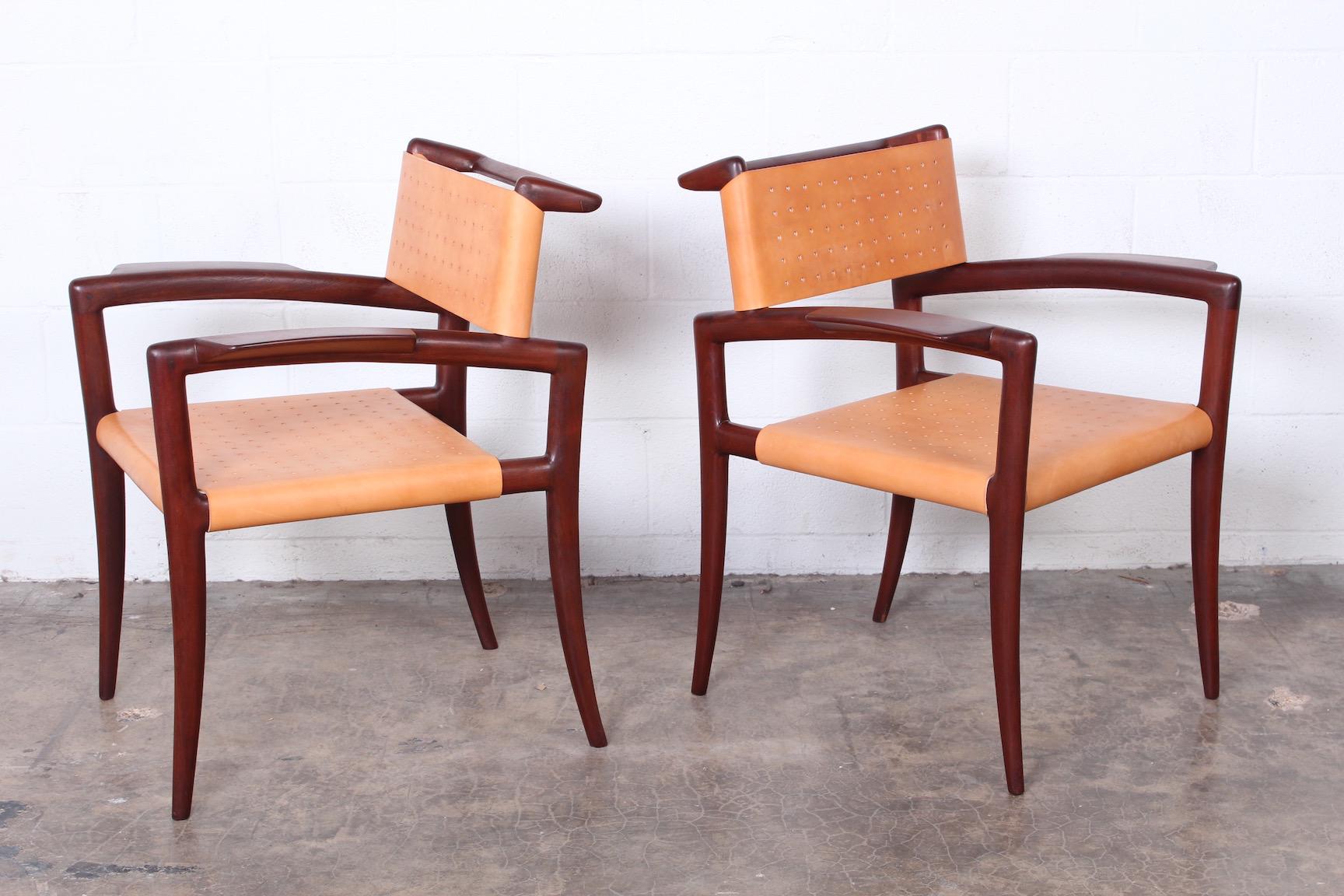 Set of Four Klismos Chairs by Charles Allen 4