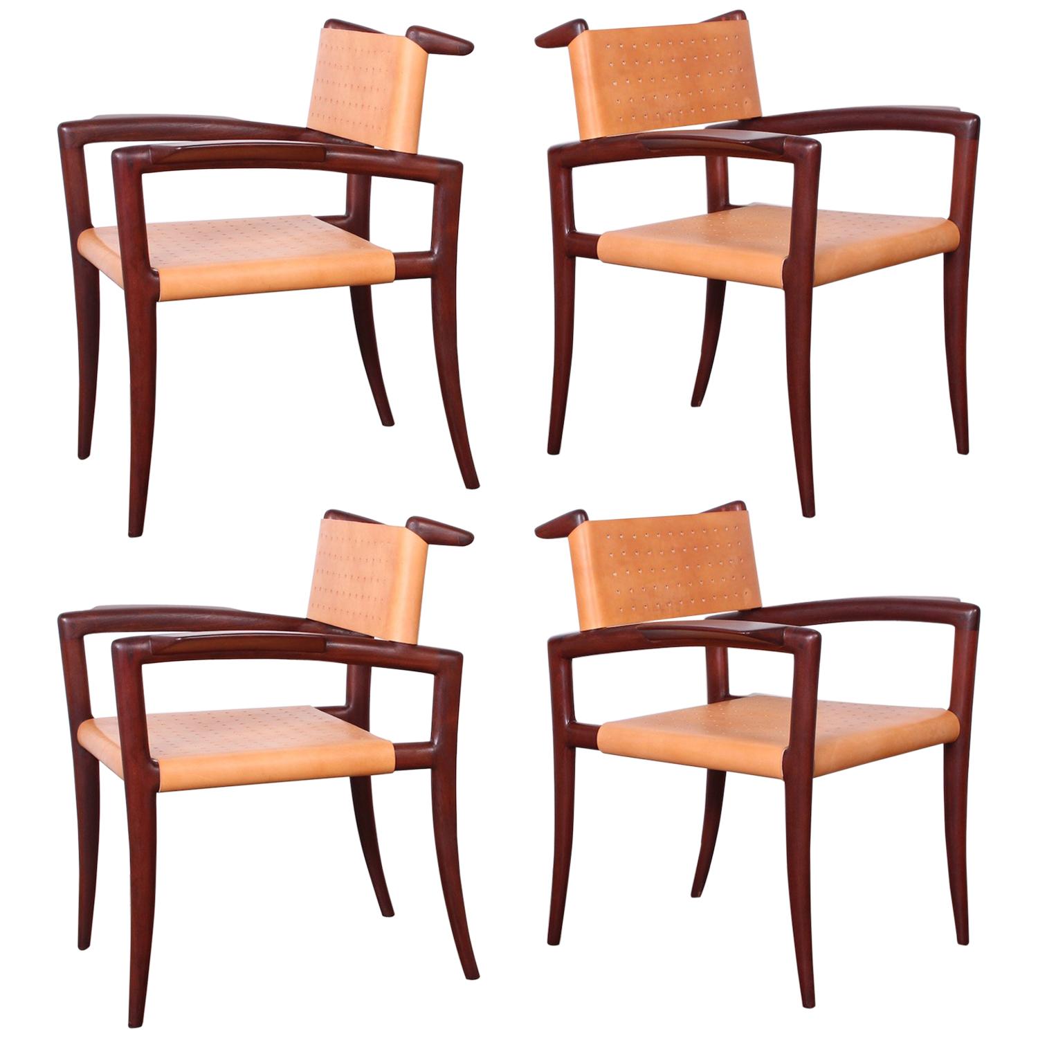Set of Four Klismos Chairs by Charles Allen