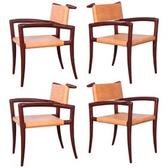 Set of Four Klismos Chairs by Charles Allen